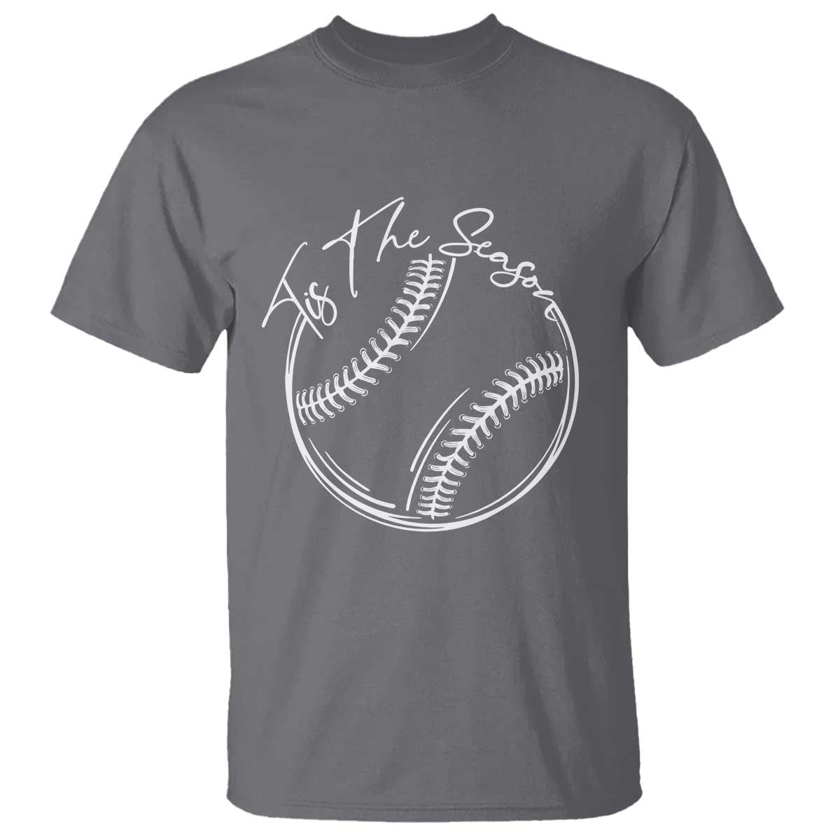 Aesthetic Tis The Season Baseball Graphic T Shirt Sports Fan Gift