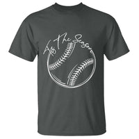 Aesthetic Tis The Season Baseball Graphic T Shirt Sports Fan Gift