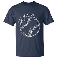 Aesthetic Tis The Season Baseball Graphic T Shirt Sports Fan Gift