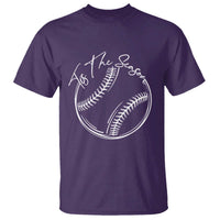 Aesthetic Tis The Season Baseball Graphic T Shirt Sports Fan Gift