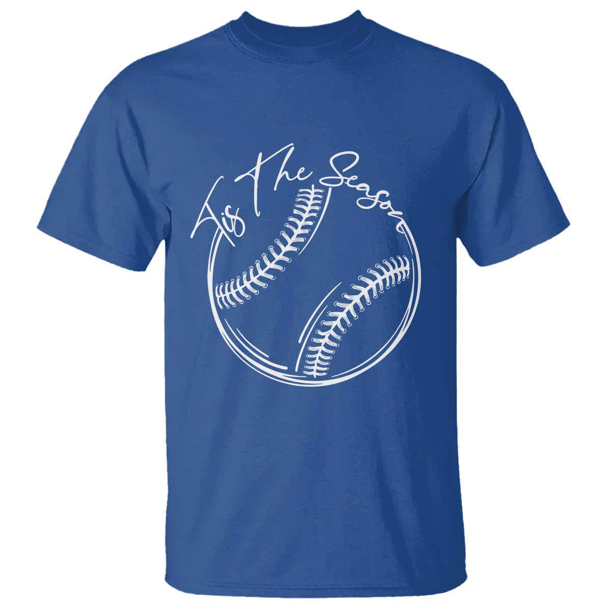 Aesthetic Tis The Season Baseball Graphic T Shirt Sports Fan Gift