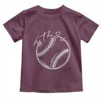 Aesthetic Tis The Season Baseball Graphic Toddler T Shirt Sports Fan Gift