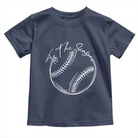 Aesthetic Tis The Season Baseball Graphic Toddler T Shirt Sports Fan Gift