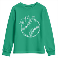 Aesthetic Tis The Season Baseball Graphic Youth Sweatshirt Sports Fan Gift