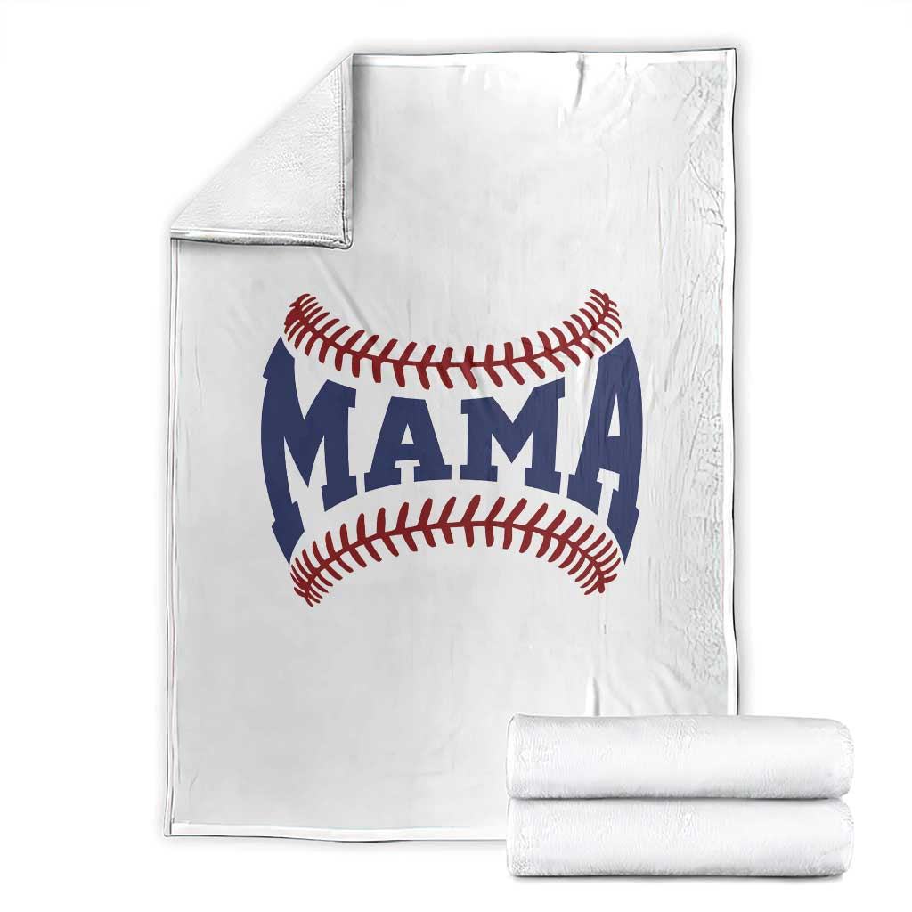 Game Day Baseball Mama Throw Blanket Proud Mom Gift