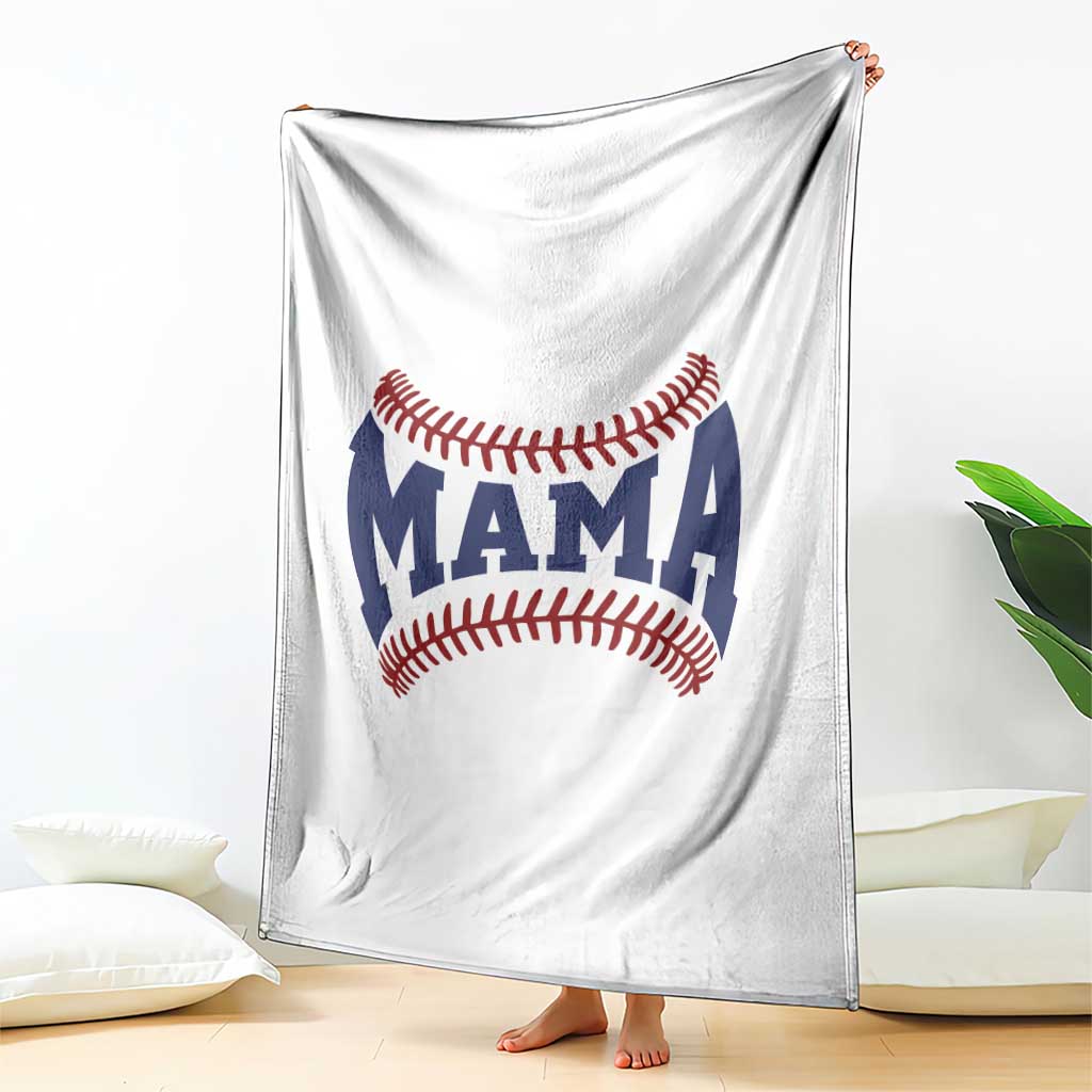 Game Day Baseball Mama Throw Blanket Proud Mom Gift