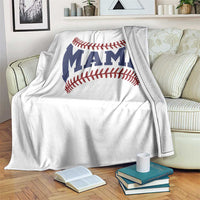 Game Day Baseball Mama Throw Blanket Proud Mom Gift