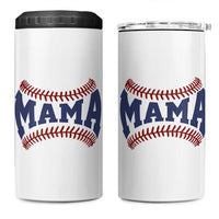 Game Day Baseball Mama 4 in 1 Can Cooler Tumbler Proud Mom Gift