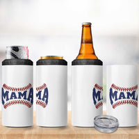 Game Day Baseball Mama 4 in 1 Can Cooler Tumbler Proud Mom Gift