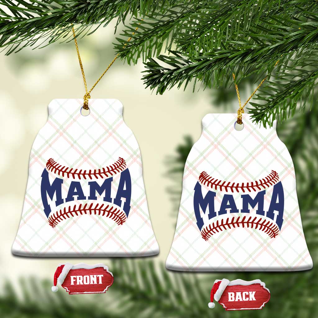 Game Day Baseball Mama Ceramic Ornament Proud Mom Gift