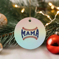 Game Day Baseball Mama Ceramic Ornament Proud Mom Gift