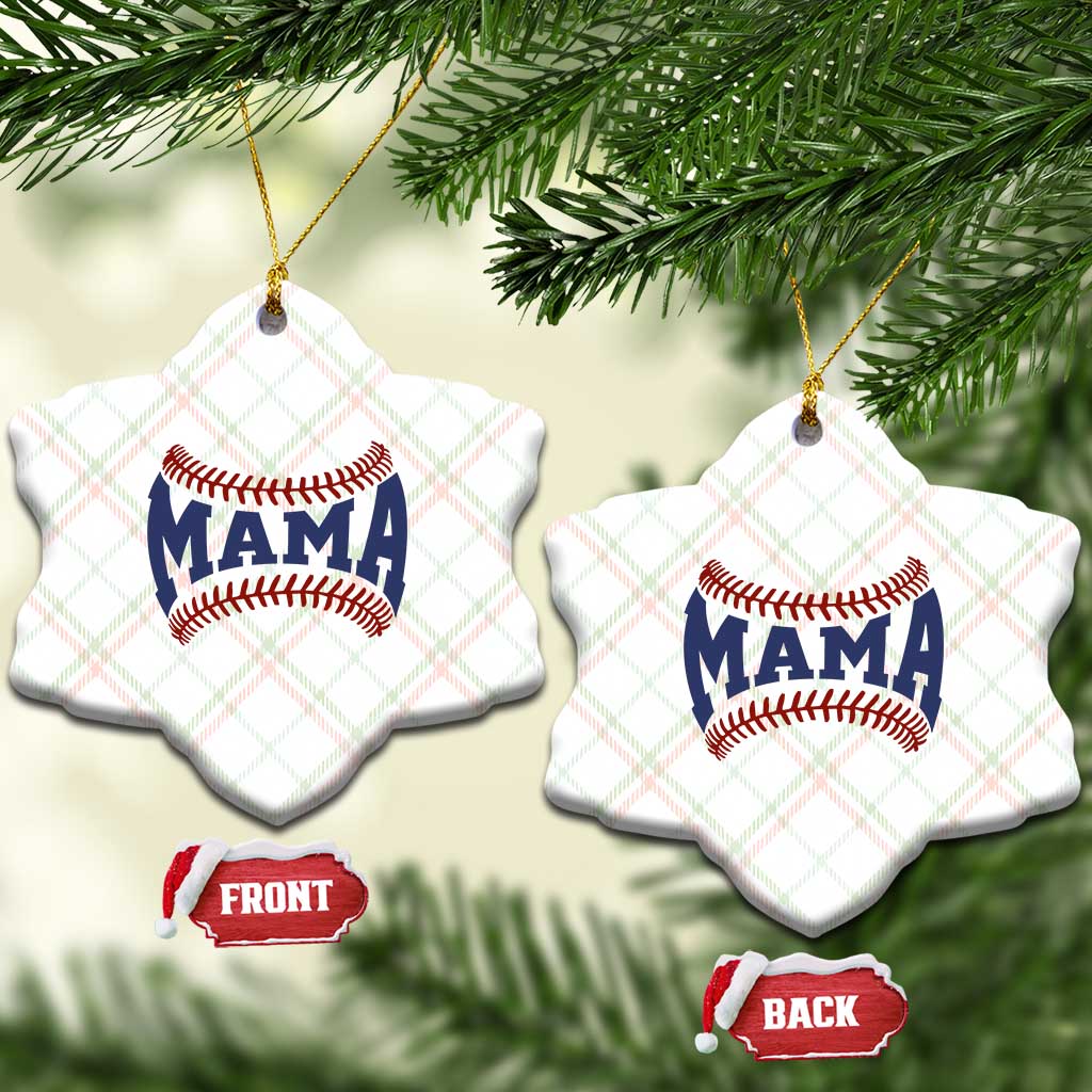 Game Day Baseball Mama Ceramic Ornament Proud Mom Gift