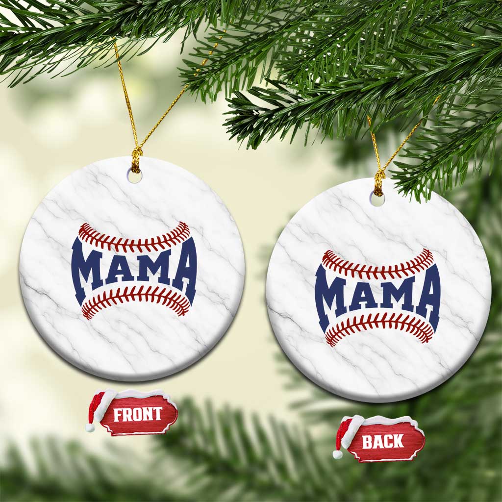 Game Day Baseball Mama Ceramic Ornament Proud Mom Gift