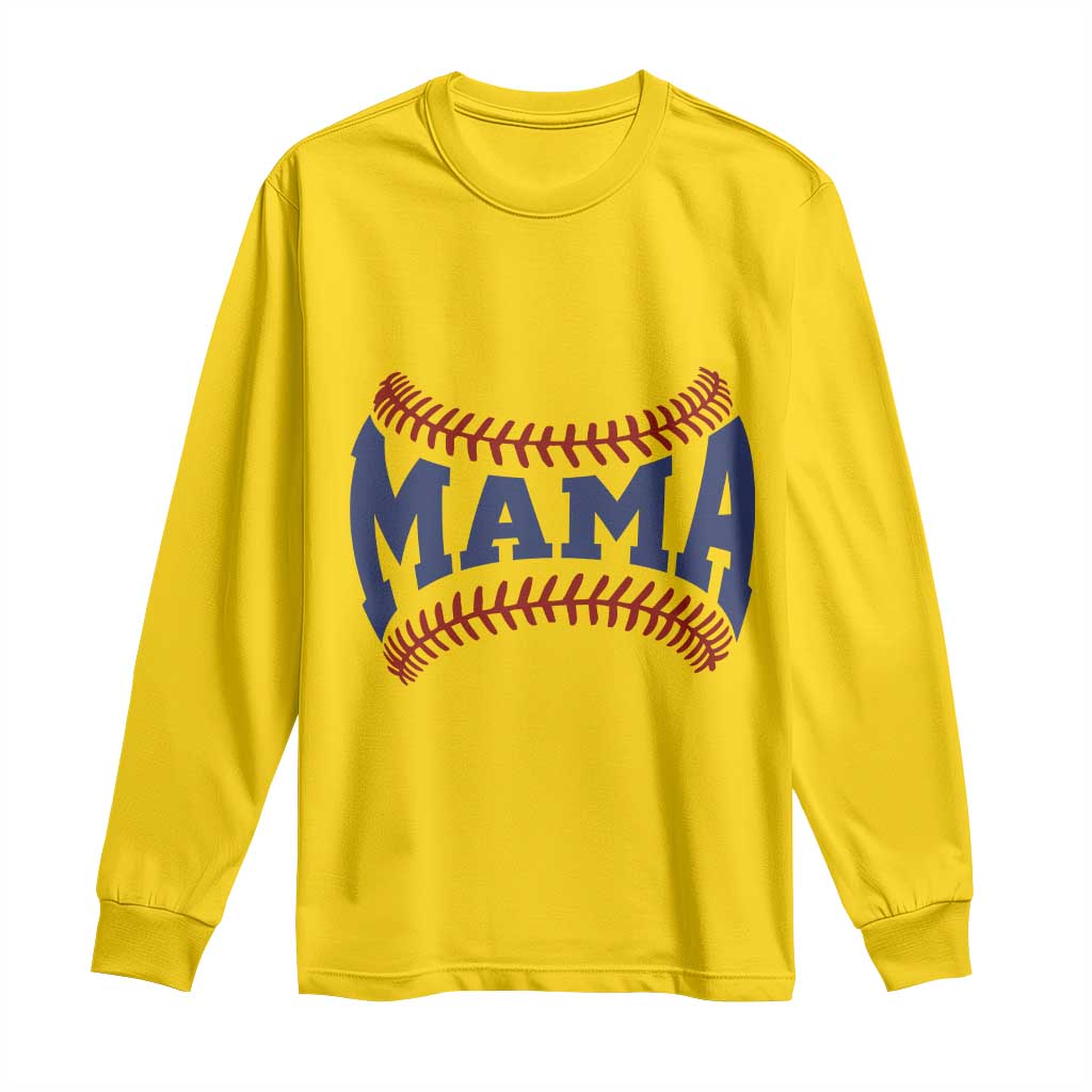 Game Day Baseball Mama Long Sleeve Shirt Proud Mom Gift