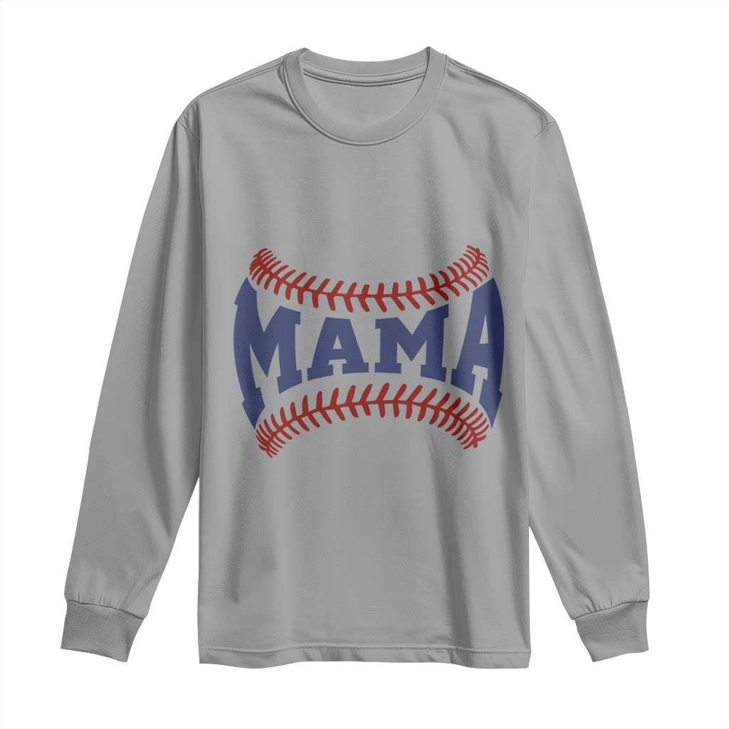Game Day Baseball Mama Long Sleeve Shirt Proud Mom Gift