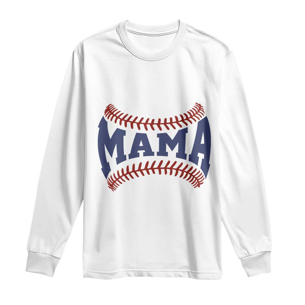 Game Day Baseball Mama Long Sleeve Shirt Proud Mom Gift