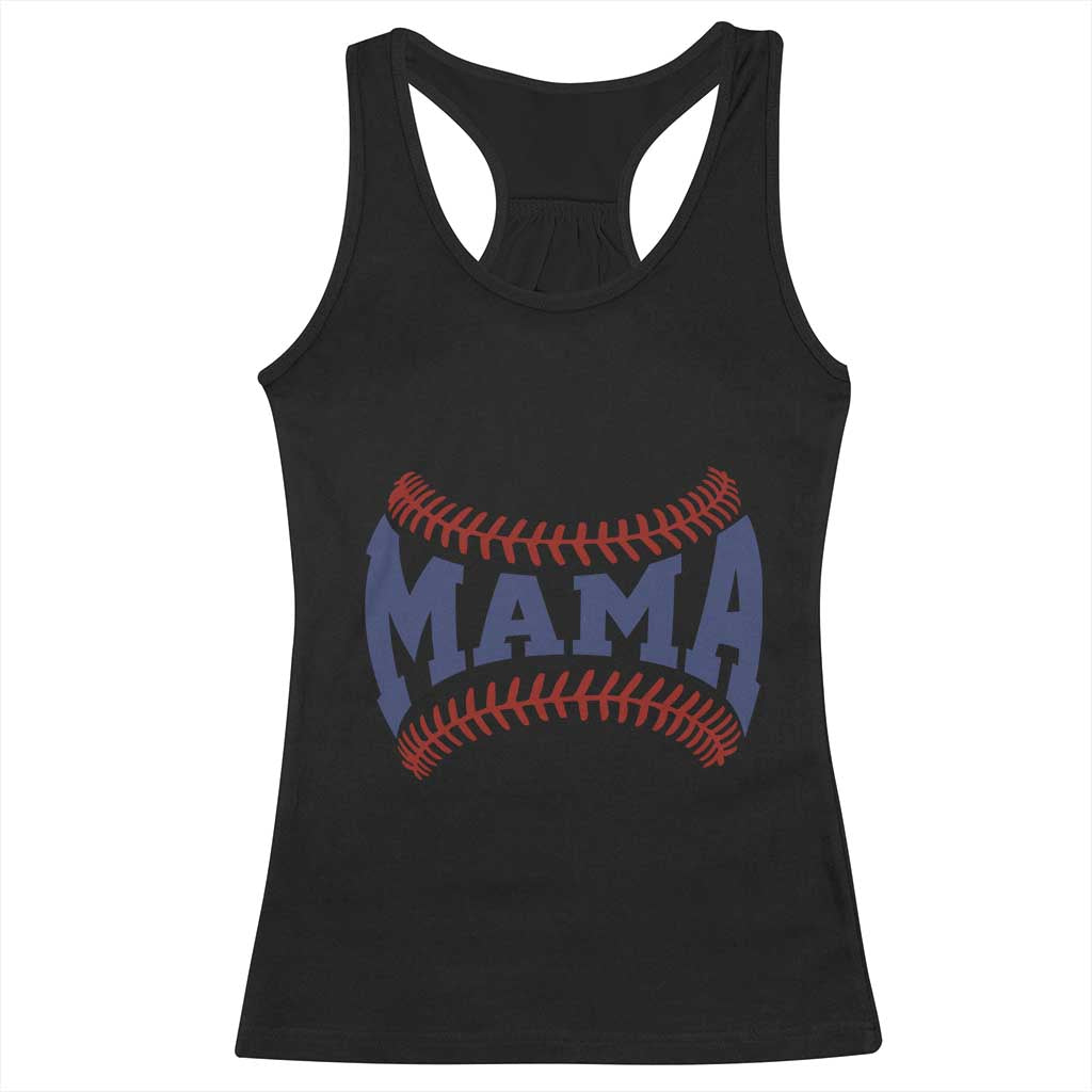 Game Day Baseball Mama Racerback Tank Top Proud Mom Gift