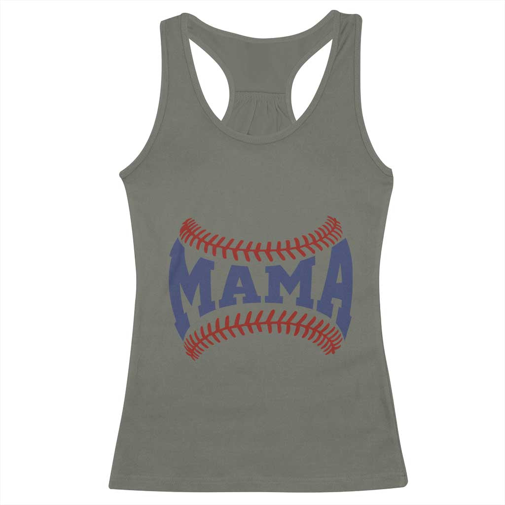 Game Day Baseball Mama Racerback Tank Top Proud Mom Gift