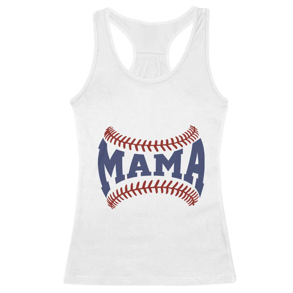 Game Day Baseball Mama Racerback Tank Top Proud Mom Gift
