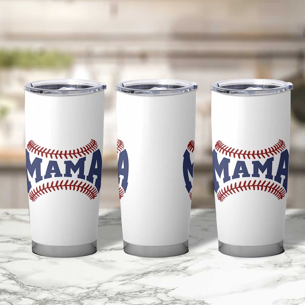 Game Day Baseball Mama Tumbler Cup Proud Mom Gift