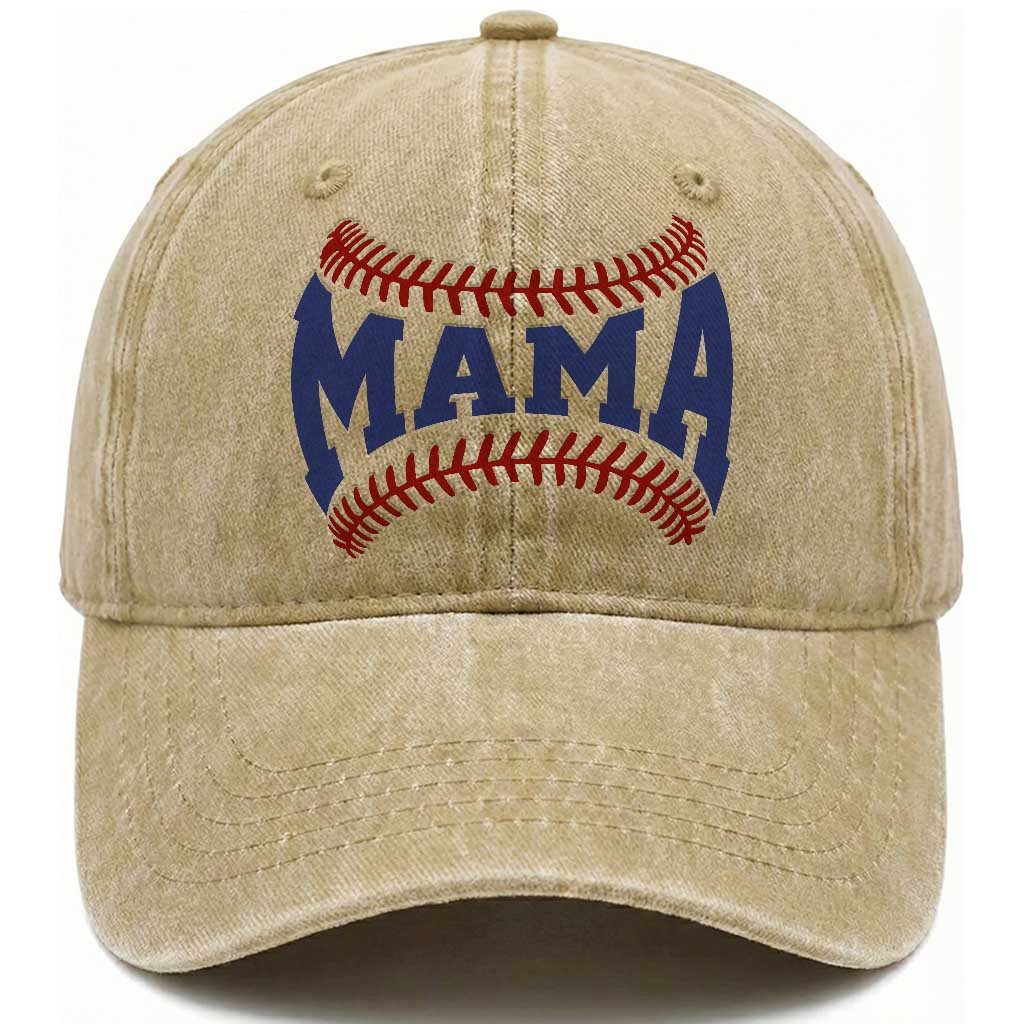 Game Day Baseball Mama Washed Cotton Baseball Cap Proud Mom Gift