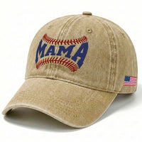 Game Day Baseball Mama Washed Cotton Baseball Cap Proud Mom Gift