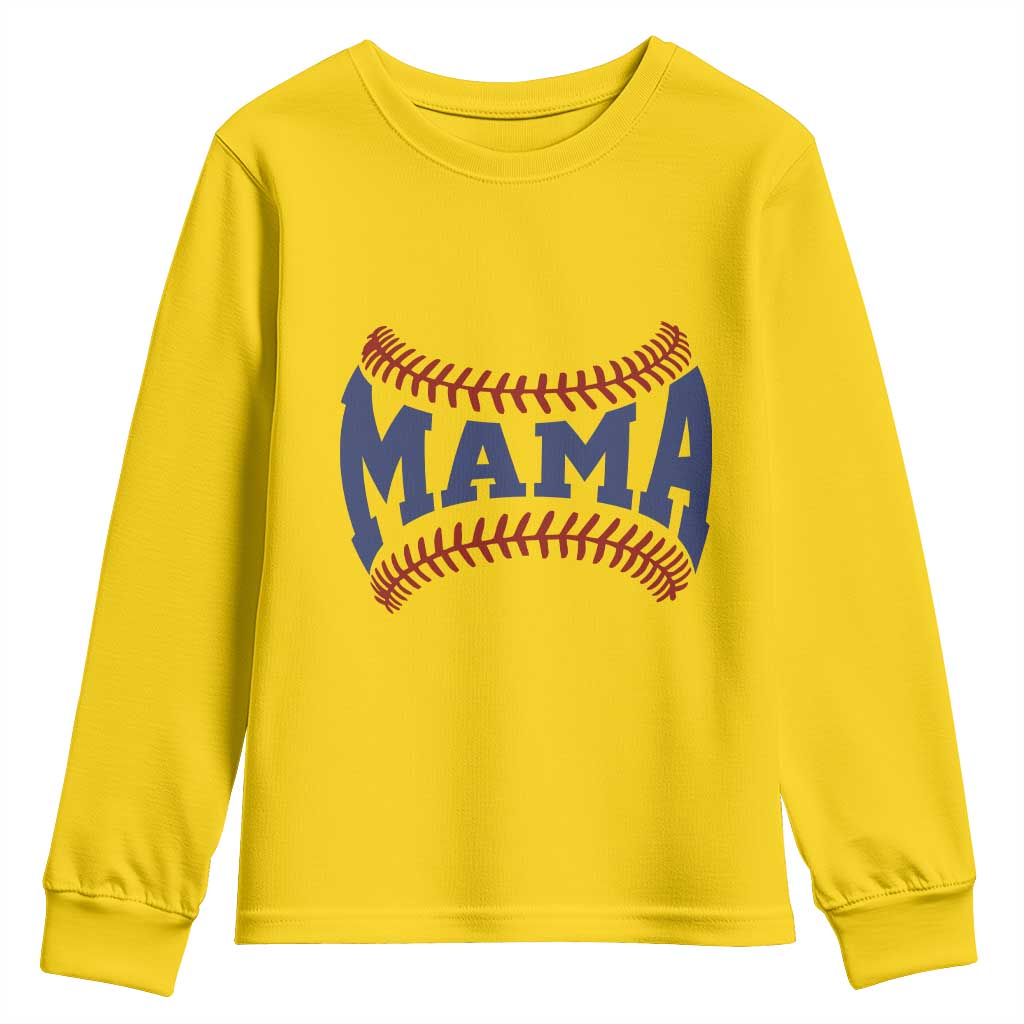 Game Day Baseball Mama Youth Sweatshirt Proud Mom Gift