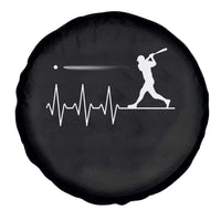Baseball Heartbeat Line Spare Tire Cover Vintage Sports Lover Gift
