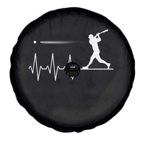 Baseball Heartbeat Line Spare Tire Cover Vintage Sports Lover Gift