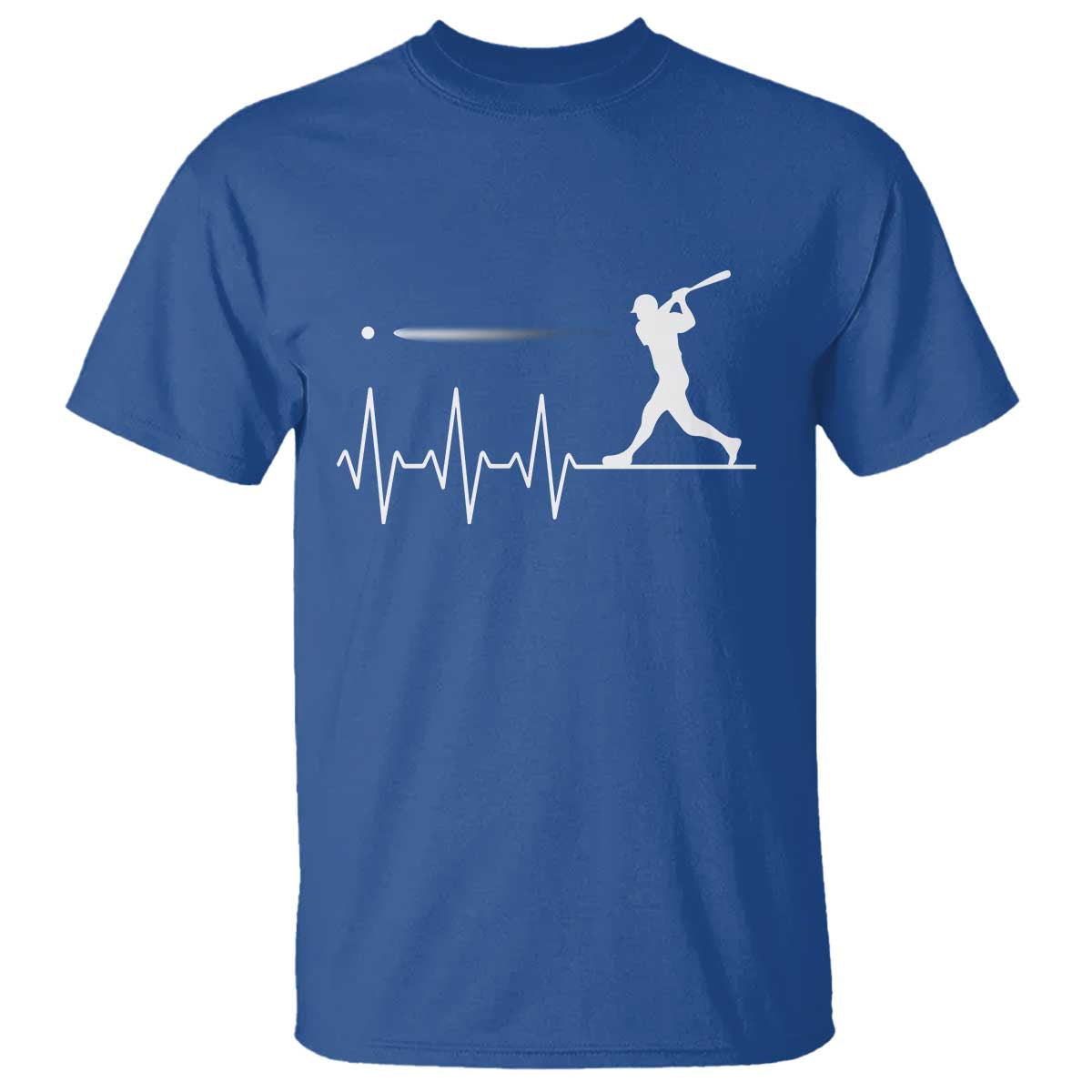 Baseball Heartbeat Line T Shirt Vintage Sports Lover Gift