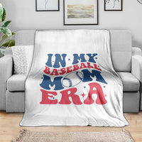 In My Baseball Mom Era Throw Blanket Game Day Sports Mom