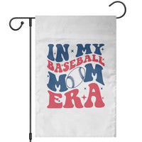 In My Baseball Mom Era Garden Flag Game Day Sports Mom