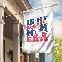 In My Baseball Mom Era Garden Flag Game Day Sports Mom
