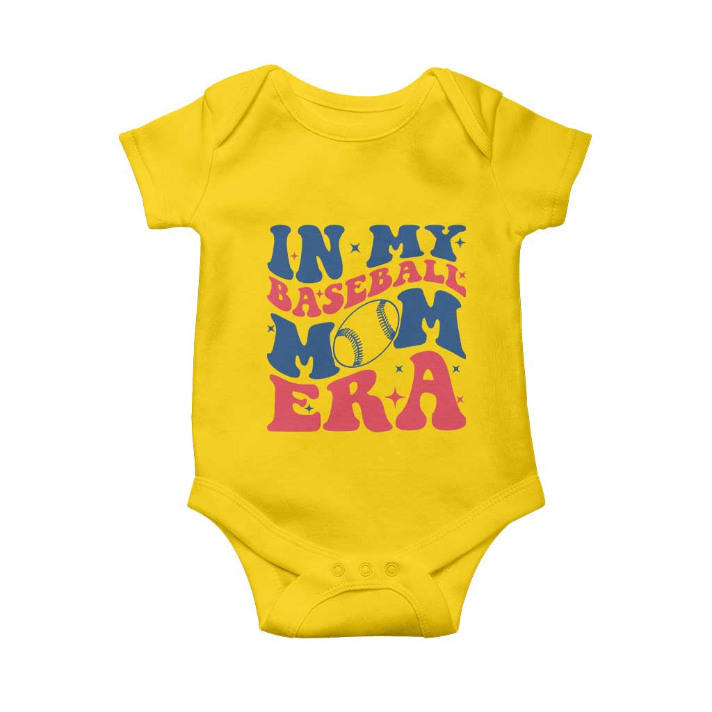 In My Baseball Mom Era Baby Onesie Game Day Sports Mom