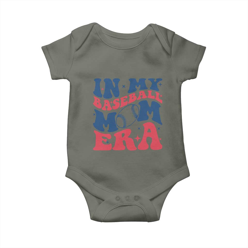 In My Baseball Mom Era Baby Onesie Game Day Sports Mom