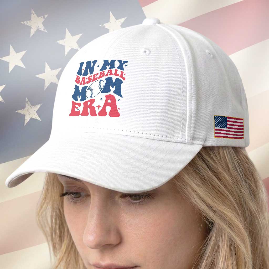 In My Baseball Mom Era Baseball Cap Game Day Sports Mom