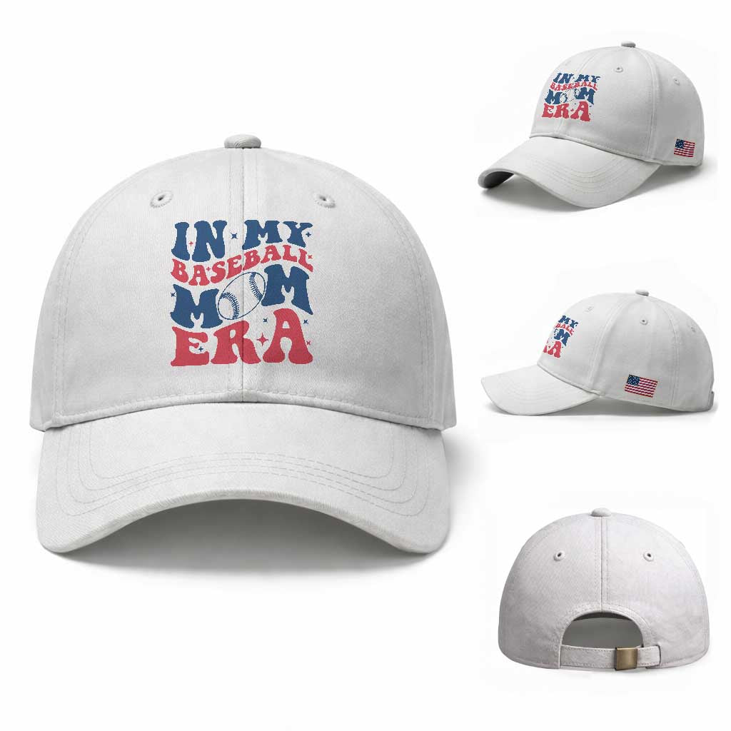 In My Baseball Mom Era Baseball Cap Game Day Sports Mom