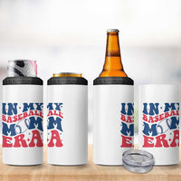 In My Baseball Mom Era 4 in 1 Can Cooler Tumbler Game Day Sports Mom