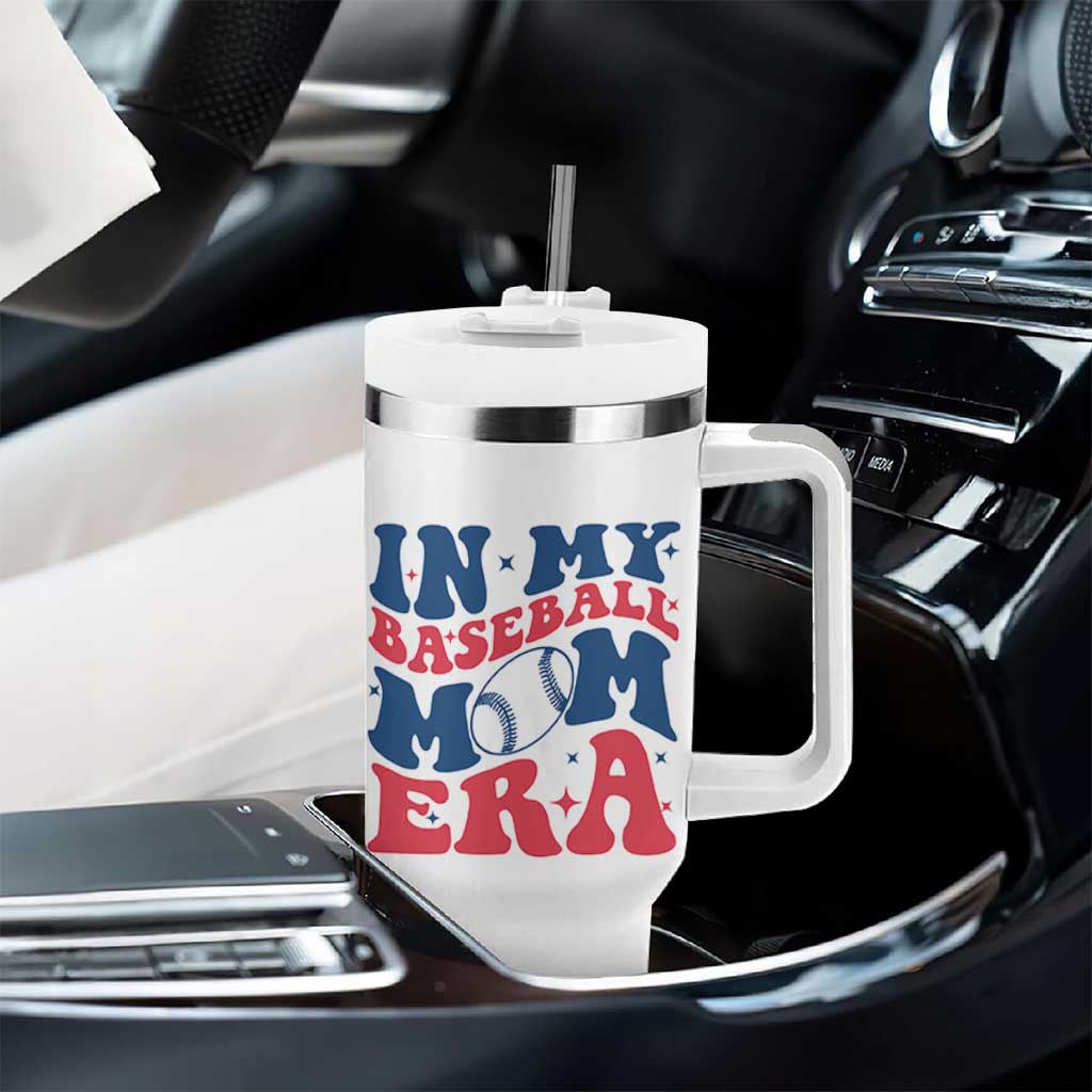In My Baseball Mom Era Tumbler With Handle Game Day Sports Mom