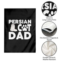 Proud Persian Cat Dad Garden Flag Funny Fluffy Cat Lover Gift