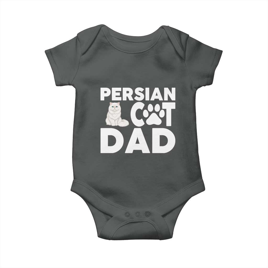 Proud Persian Cat Dad Baby Onesie Funny Fluffy Cat Lover Gift