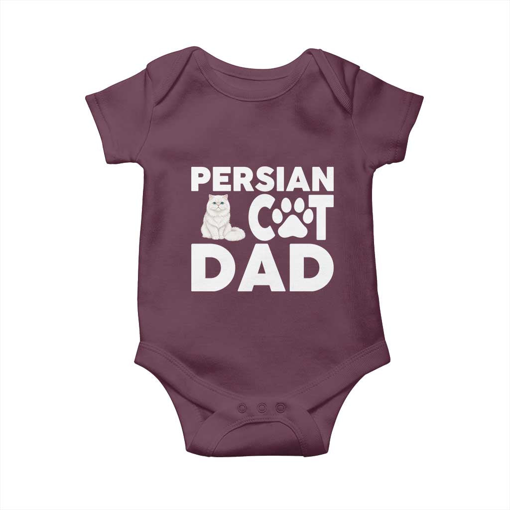 Proud Persian Cat Dad Baby Onesie Funny Fluffy Cat Lover Gift