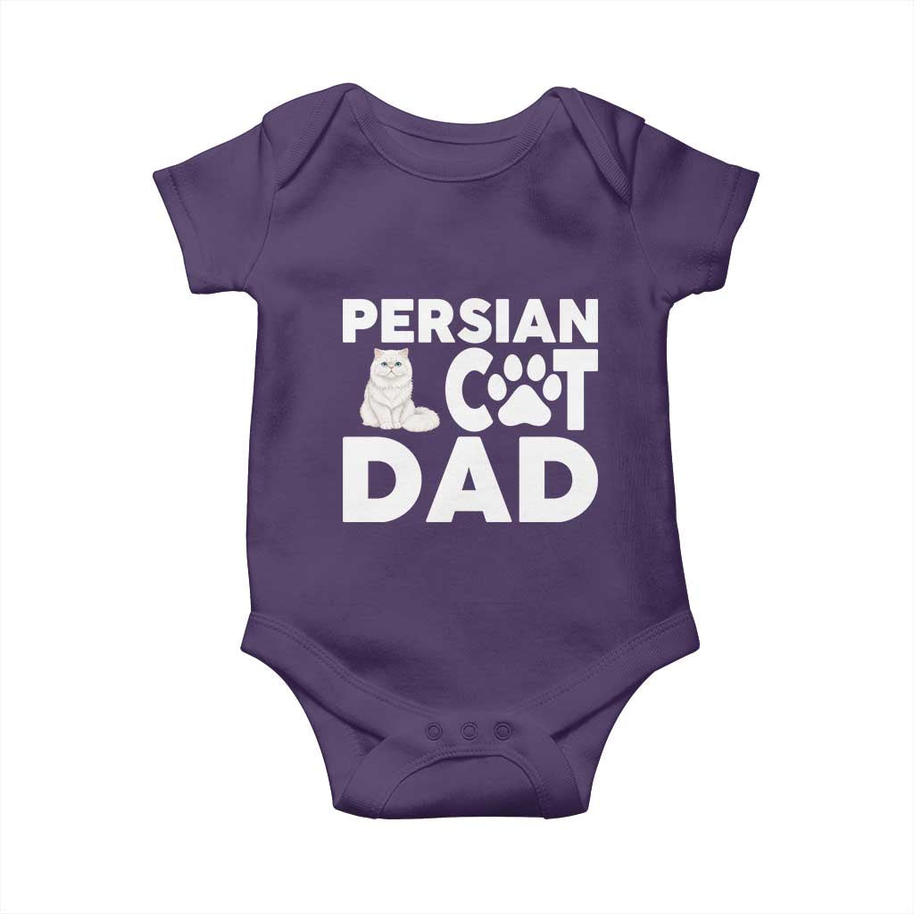 Proud Persian Cat Dad Baby Onesie Funny Fluffy Cat Lover Gift