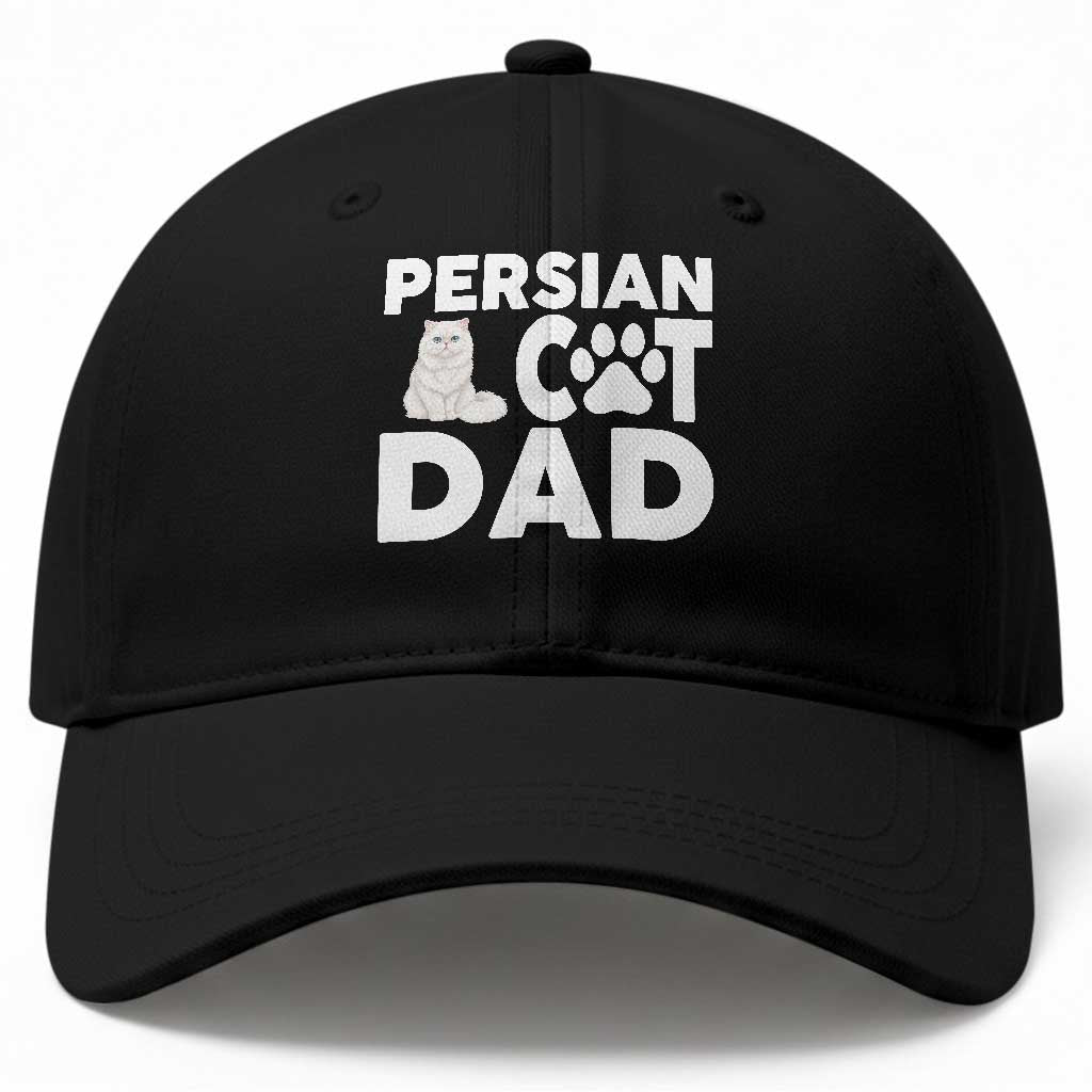 Proud Persian Cat Dad Baseball Cap Funny Fluffy Cat Lover Gift