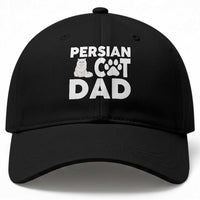 Proud Persian Cat Dad Baseball Cap Funny Fluffy Cat Lover Gift