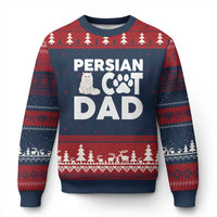 Proud Persian Cat Dad Ugly Christmas Sweater Funny Fluffy Cat Lover Gift
