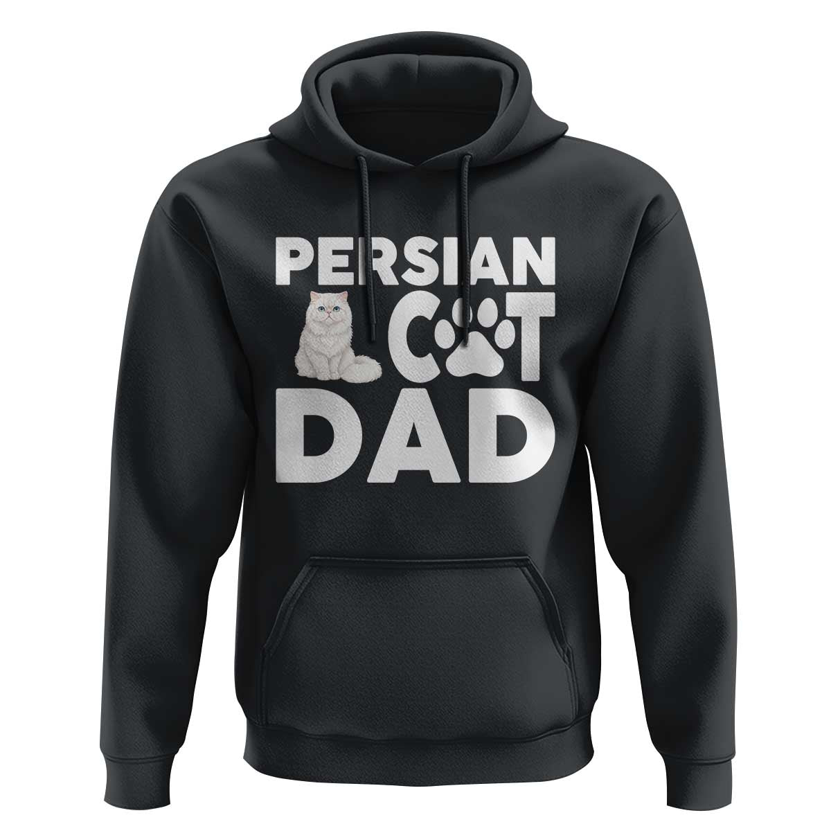 Proud Persian Cat Dad Hoodie Funny Fluffy Cat Lover Gift