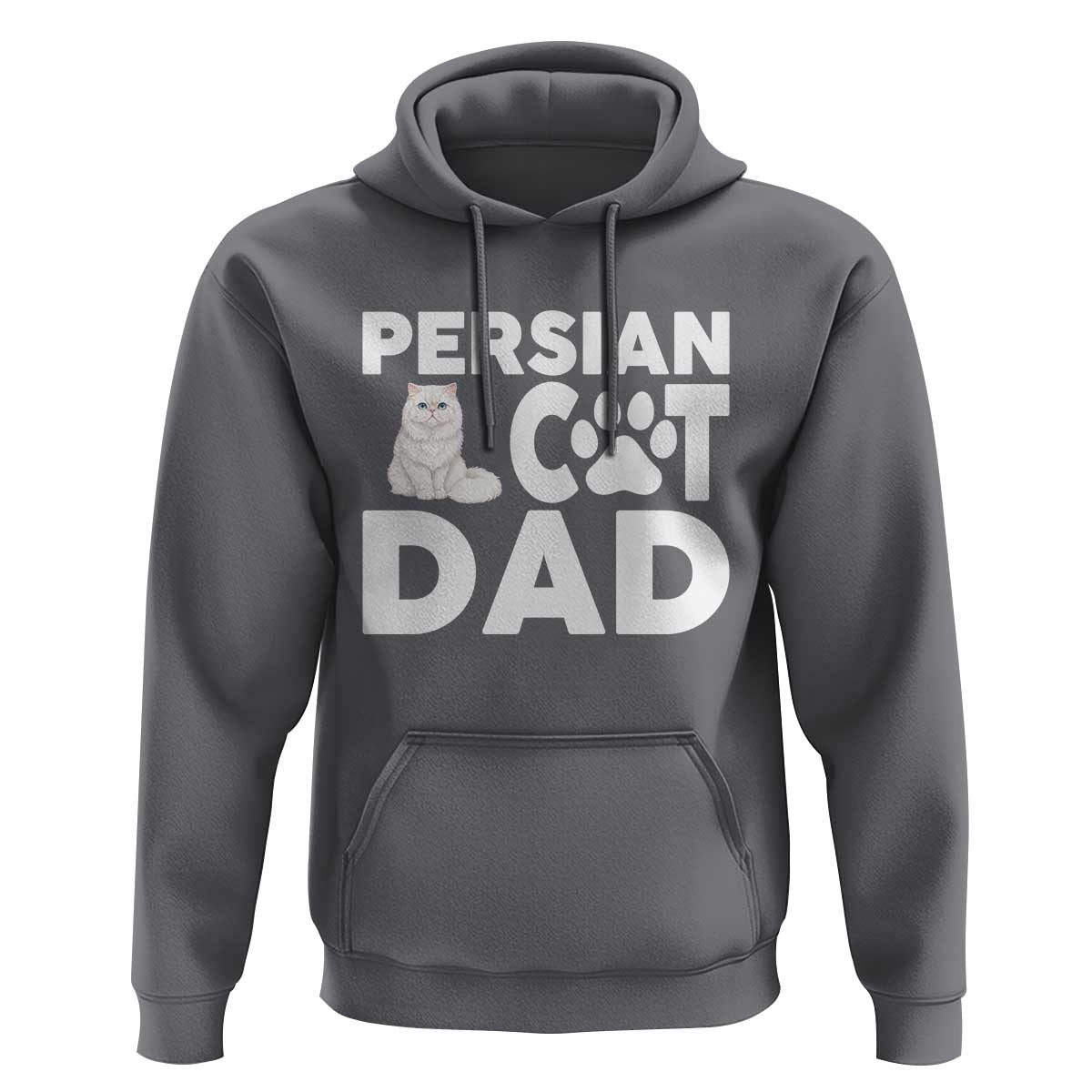 Proud Persian Cat Dad Hoodie Funny Fluffy Cat Lover Gift