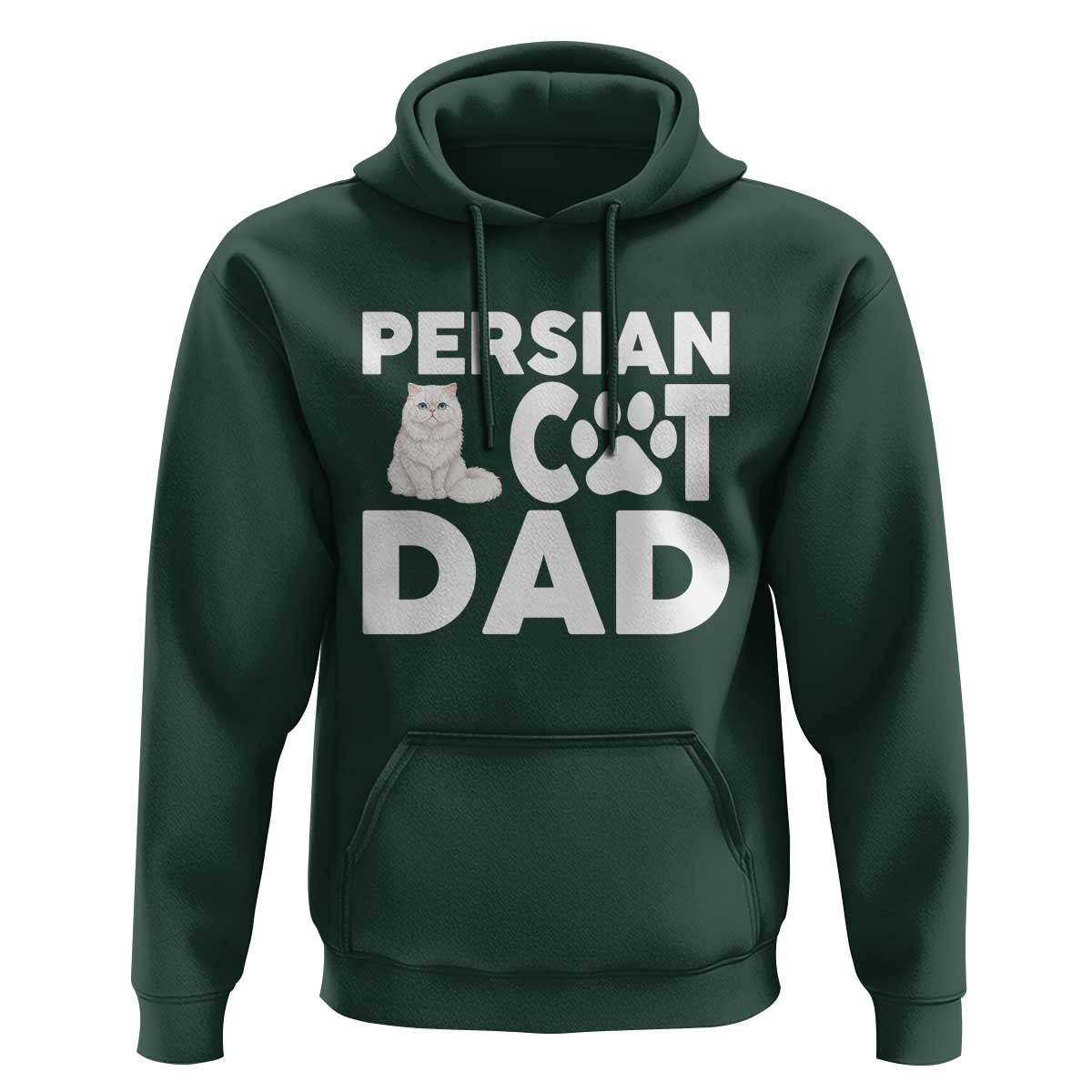 Proud Persian Cat Dad Hoodie Funny Fluffy Cat Lover Gift