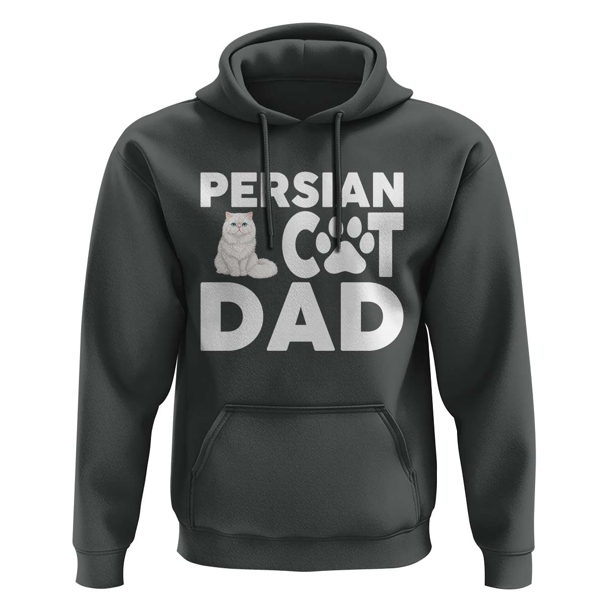 Proud Persian Cat Dad Hoodie Funny Fluffy Cat Lover Gift